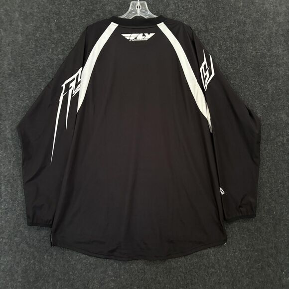 Fly Racing Shirt Men's XXL Black Windproof Motocross Jersey Long Sleeve Logo - Picture 3 of 8